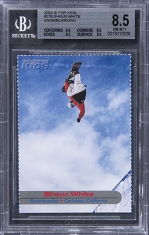 2003 SI For Kids #278 Shaun White Snowboarding - BGS NM-MT+ 8.5